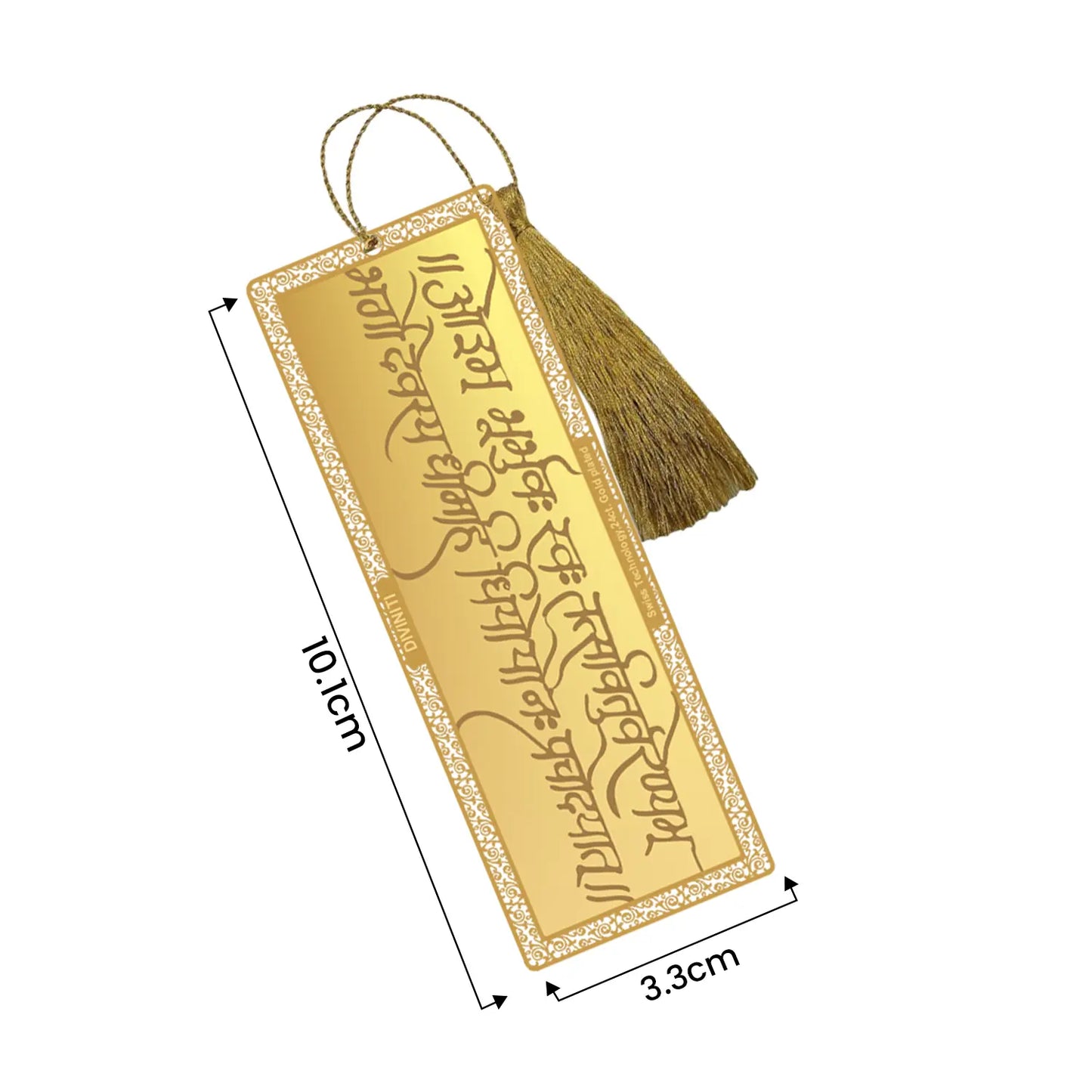 Customized 24K Gold Plated Bookmark For Corporate Gifting