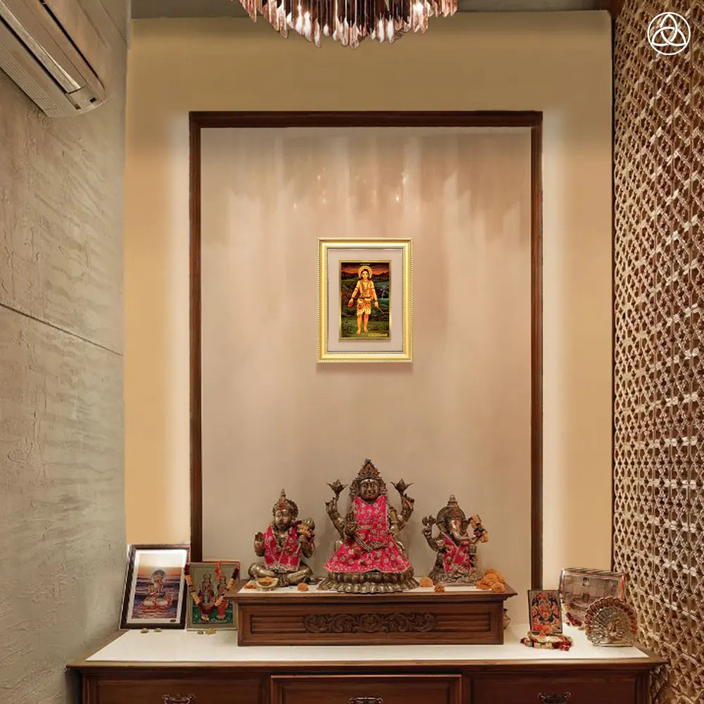 Baba Gorakhnath | Darshani for Wall Photo Frame in 24K Gold Plated Foil