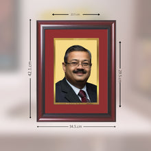 Load image into Gallery viewer, Diviniti Photo Frame With Customized Photo Printed on 24K Gold Plated Foil| Personalized Gift for Birthday, Marriage Anniversary &amp; Celebration With Loved Ones|DG Frame with Mount Board Size 3.5
