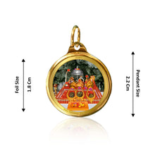 Load image into Gallery viewer, DIVINITI Durga DG 2.5 Gold Plated Photo Frame, 24K Double sided Gold Plated Pendant 18 MM and OMG Sandalwood Incense Sticks For Navratri Festival Prayer &amp; Auspicious Occasion (Combo Pack)

