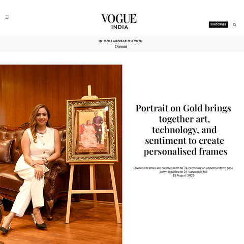 <strong>Portrait on Gold in Vogue</strong>