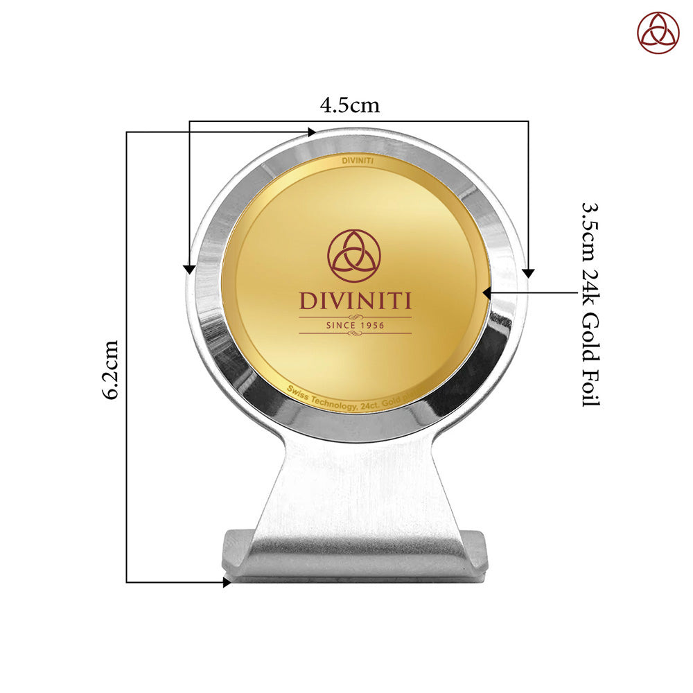 Diviniti MCF1CR Personalization Car Dashboard Frame in 24K Gold Plated Foil