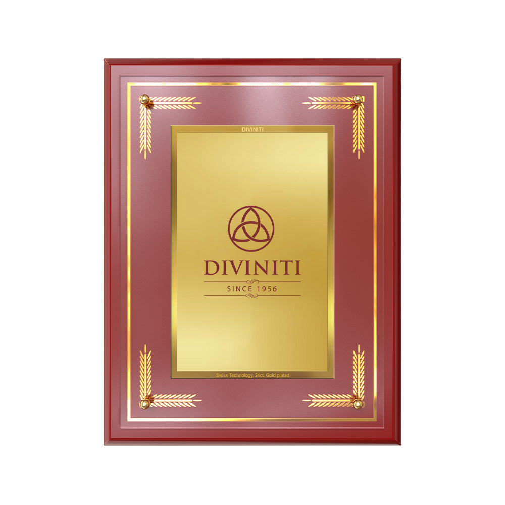 Diviniti MDF Frame Personalised Tabletop and Wall Photo Frame in 24K Gold Plated Foil | MDF-S2.5