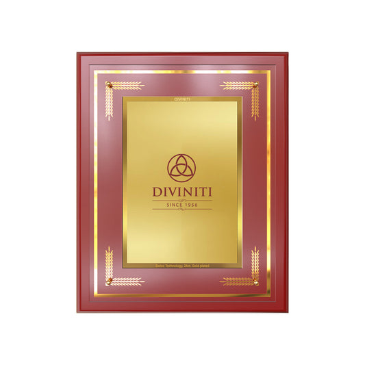 Diviniti MDF Frame Personalised Wall Mount Photo Frame in 24K Gold Plated Foil | MDF-S4