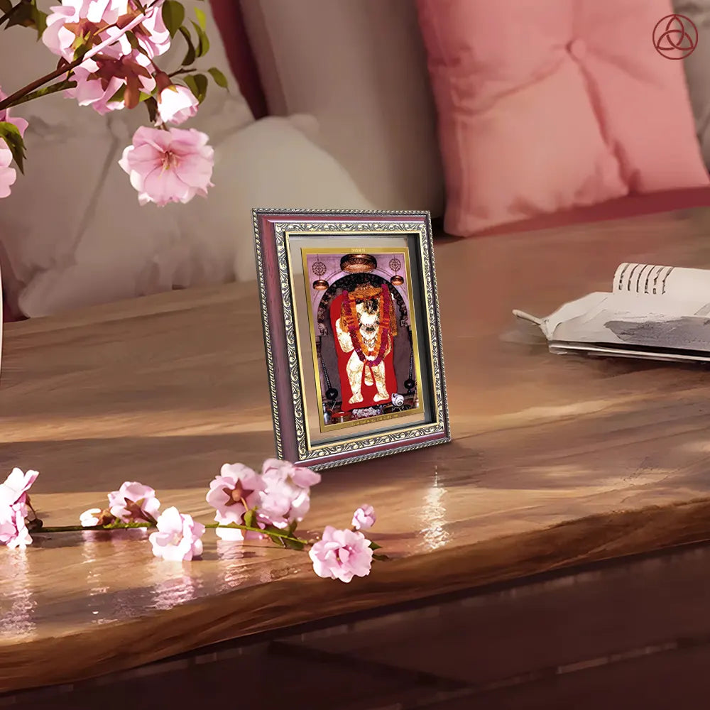 Mehandipur Balaji | Divine Hanuman of Healing and Protection Wall & Tabletop Photo Frame in 24K Gold Plated Foil