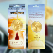 Load image into Gallery viewer, Diviniti 24K Gold Plated Double Sided Lord Shiva &amp; Yantra Car Dangler

