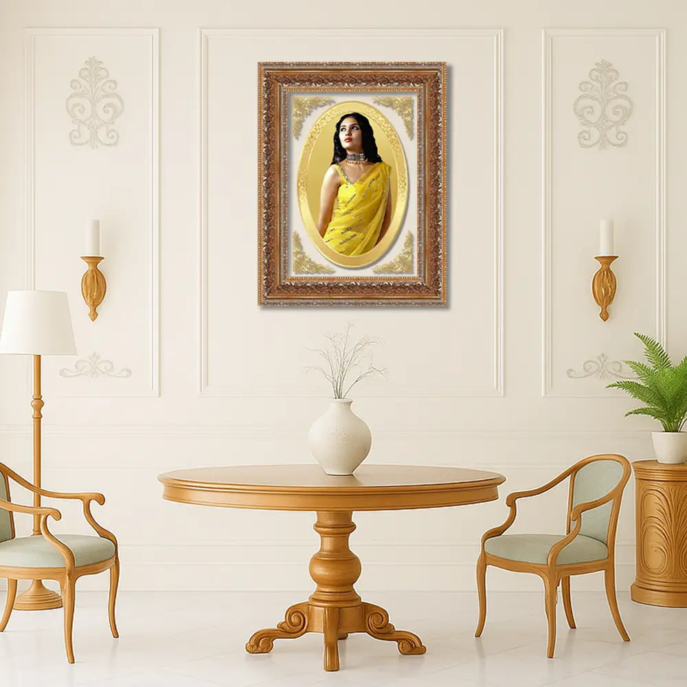 Portrait on Gold | Immortalise Your Aurum Essence Oval Photo Frame in 24K Gold