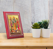 Load image into Gallery viewer, Diviniti 24K Gold Plated Ram Darbar Photo Frame For Home Decor, Table Decor, Wall Hanging, Puja Room, Worship &amp; Gift (30 CM X 23 CM)
