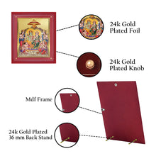Load image into Gallery viewer, Diviniti 24K Gold Plated Ram Darbar Photo Frame For Home Decor Showpiece, Wall Hanging Decor, Puja &amp; Gift (36.5 CM X 30.5 CM)
