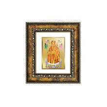 Load image into Gallery viewer, DIVINITI Lady of Health Gold Plated Wall Photo Frame, Table Decor| DG Frame 113 Size 1 and 24K Gold Plated Foil (17.5 CM X 16.5 CM)

