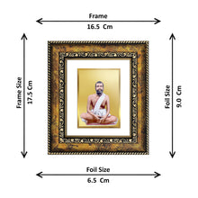 Load image into Gallery viewer, DIVINITI Ram Krishna Gold Plated Wall Photo Frame, Table Decor| DG Frame 113 Size 1 and 24K Gold Plated Foil (17.5 CM X 16.5 CM)
