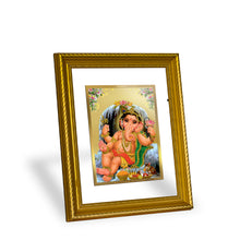 Load image into Gallery viewer, DIVINITI Bal Ganesha Gold Plated Wall Photo Frame, Table Decor| DG Frame 056 Size 2.5 and 24K Gold Plated Foil (28 CM X 23 CM)

