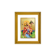 Load image into Gallery viewer, DIVINITI Hanuman with Parvat Gold Plated Wall Photo Frame, Table Decor| DG Frame 056 Size 2.5 and 24K Gold Plated Foil (28 CM X 23 CM)
