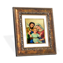 Load image into Gallery viewer, DIVINITI Holy Family Gold Plated Wall Photo Frame, Table Decor| DG Frame 113 Size 1 and 24K Gold Plated Foil (17.5 CM X 16.5 CM)
