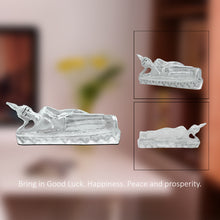 Load image into Gallery viewer, Diviniti 999 Silver Plated Buddha Idol for Home Decor Showpiece (3.5 X 9 CM)
