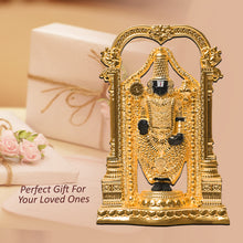 Load image into Gallery viewer, Diviniti 24K Gold Plated Tirupati Balaji Idol for Home Decor Showpiece (20X13CM)

