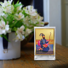 Load image into Gallery viewer, Diviniti 24K Gold Plated Guru Gobind Singh Frame For Car Dashboard, Home Decor, Table Top, Gift (11 x 6.8 CM)
