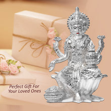 Load image into Gallery viewer, Diviniti 999 Silver Plated Lakshmi Mata Idol for Home Decor Showpiece (17X12CM)

