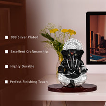 Load image into Gallery viewer, Diviniti 999 Silver Plated Ganesha Idol for Home Decor Showpiece
