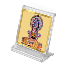 Load image into Gallery viewer, DIVINITI 24K Gold Plated Khatu Shyam Frame For Car Dashboard, Home Decoration, Gift (5.8 X 4.8 CM)
