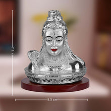Load image into Gallery viewer, Diviniti 999 Silver Plated Shiva Idol for Home Decor Showpiece (7.5 X 5.5 CM)
