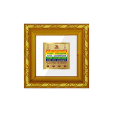 Load image into Gallery viewer, DIVINITI 24K Gold Plated Namokar Mantra Photo Frame For Living Room, TableTop, Prayer (10.8 X 10.8 CM)
