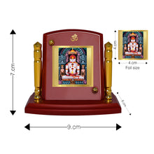 Load image into Gallery viewer, Diviniti 24K Gold Plated Adinath For Car Dashboard, Home Decor, Table &amp; Festival Gift (7 x 9 CM)
