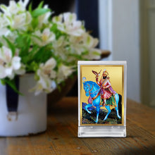 Load image into Gallery viewer, Diviniti 24K Gold Plated Guru Gobind Singh Frame For Car Dashboard, Home Decor, Festival Gift (11 x 6.8 CM)
