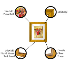 Load image into Gallery viewer, DIVINITI Umiya Mata Gold Plated Wall Photo Frame| DG Frame 101 Size 1 Wall Photo Frame and 24K Gold Plated Foil| Religious Photo Frame Idol For Prayer, Gifts Items (15CMX13CM)
