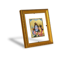 Load image into Gallery viewer, DIVINITI Shiva Parivar-3 Gold Plated Wall Photo Frame| DG Frame 101 Size 1 Wall Photo Frame and 24K Gold Plated Foil| Religious Photo Frame Idol For Prayer, Gifts Items (15CMX13CM)
