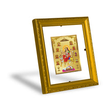 Load image into Gallery viewer, DIVINITI Nav Durga Gold Plated Wall Photo Frame| DG Frame 101 Size 1 Wall Photo Frame and 24K Gold Plated Foil| Religious Photo Frame Idol For Prayer, Gifts Items (15CMX13CM)
