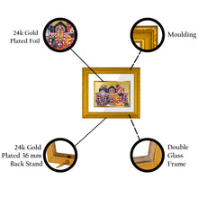 Load image into Gallery viewer, DIVINITI Jagannath Gold Plated Wall Photo Frame| DG Frame 101 Wall Photo Frame and 24K Gold Plated Foil| Religious Photo Frame Idol For Prayer, Gifts Items (15.5CMX13.5CM)
