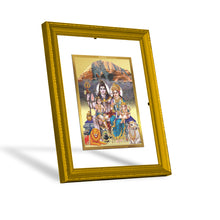 Load image into Gallery viewer, Diviniti 24K Gold Plated Shiv Parivar Photo Frame For Home Decor, Wall Hanging, Table Decor, Gift (20.8 x 16.7 CM)
