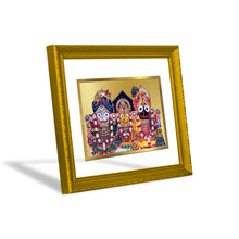 Load image into Gallery viewer, DIVINITI Jagannath-2 Gold Plated Wall Photo Frame| DG Frame 101 Size 2 Wall Photo Frame and 24K Gold Plated Foil| Religious Photo Frame For Prayer (20.8CMX16.7CM)

