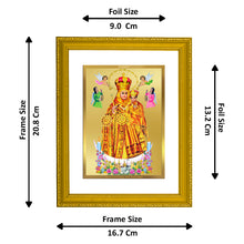 Load image into Gallery viewer, DIVINITI Lady of Health Gold Plated Wall Photo Frame| DG Frame 101 Size 2 Wall Photo Frame and 24K Gold Plated Foil| Religious Photo Frame Idol For Prayer, Gifts Items (20.8CMX16.7CM)
