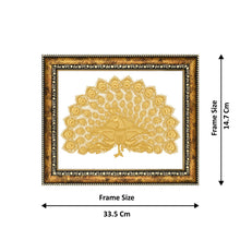 Load image into Gallery viewer, Diviniti 24K Gold Plated Peacock Wall Hanging for Home| DG Photo Frame For Wall Decoration| Wall Hanging Photo Frame For Home Decor, Living Room, Hall, Guest Room
