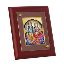 Load image into Gallery viewer, Diviniti Vishnu Laxmi gold-plated Wall Photo Frame, Table Decor| MDF 1 Wooden Photo Frame with 24K gold-plated Foil| Religious Photo Frame Idol For Prayer, Gifts Items
