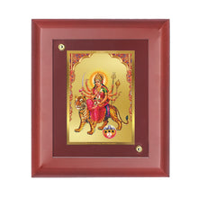 Load image into Gallery viewer, Diviniti 24K Gold Plated Durga Ji Photo Frame For Home Decor, Wall Decor, Table Tops, Puja Room, Gift (16 x 13 CM)
