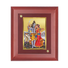 Load image into Gallery viewer, Diviniti 24K Gold Plated Shiva Parvati Photo Frame For Home Decor, Wall Decor, Table Tops, Gift (16 x 13 CM)
