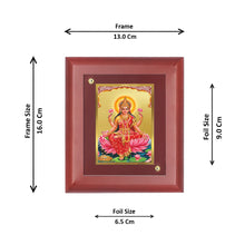 Load image into Gallery viewer, Diviniti 24K Gold Plated Lakshmi Mata Photo Frame For Home Wall Decor, Table Tops, Puja Room, Gift (16 x 13 CM)

