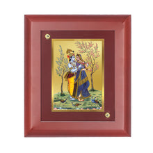 Load image into Gallery viewer, Diviniti 24K Gold Plated Radha Krishna Photo Frame For Home Decor, Wall Hanging, Table Top, Gift (16 x 13 CM)
