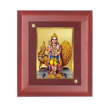 Load image into Gallery viewer, Diviniti 24K Gold Plated Karthikey Photo Frame For Home Decor, Wall Decor, Table, Worship, Gift (16 x 13 CM)
