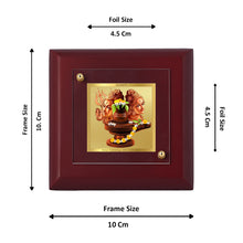 Load image into Gallery viewer, Diviniti 24K Gold Plated Shiva Parvati Photo Frame For Home Decor, Table Tops, Puja, Gift (10 x 10 CM)
