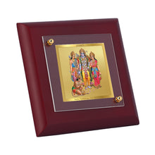 Load image into Gallery viewer, Diviniti 24K Gold Plated Ram Darbar Photo Frame For Home Decor, Table Tops, Puja, Festival Gift (10 x 10 CM)
