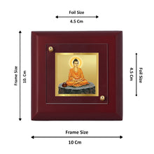 Load image into Gallery viewer, Diviniti 24K Gold Plated Buddha Photo Frame For Home Decor, Office, Table, Gift (10 x 10 CM)
