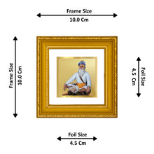 Load image into Gallery viewer, DIVINITI Baba Deep Singh Gold Plated Wall Photo Frame| DG Frame 101 Size 1A Wall Photo Frame and 24K Gold Plated Foil| Religious Photo Frame Idol For Prayer, Gifts Items (10CMX10CM)
