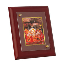 Load image into Gallery viewer, DIVINITI Mata Ka Darbar Gold Plated Wall Photo Frame, Table Decor| MDF 2 Wooden Wall Photo Frame and 24K Gold Plated Foil| Religious Photo Frame Idol For Pooja, Gifts Items (20.0CMX16.0CM)
