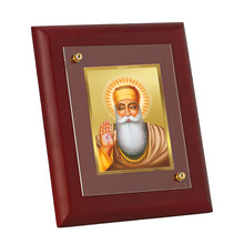Load image into Gallery viewer, DIVINITI Guru Nanak Gold Plated Wall Photo Frame, Table Decor| MDF 2 Wooden Wall Photo Frame and 24K Gold Plated Foil| Religious Photo Frame Idol, Gifts Items (20.0CMX16.0CM)
