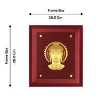 Load image into Gallery viewer, Diviniti 24K Gold Plated BUDDHA WITH LEAF Wall Hanging for Home| MDF Size 2 Photo Frame For Wall Decoration| Wall Hanging Photo Frame For Home Decor, Living Room, Hall, Guest Room
