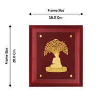Load image into Gallery viewer, Diviniti 24K Gold Plated BUDDHA WITH TREE Wall Hanging for Home| MDF Size 2 Photo Frame For Wall Decoration| Wall Hanging Photo Frame For Home Decor, Living Room, Hall, Guest Room

